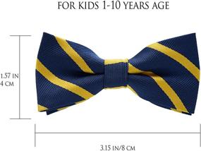 img 3 attached to Stylish and Adjustable Belluno Pre-Tied Bow Ties for Boys - Perfect Children's Accessories!