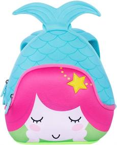 img 4 attached to 🎒 LYCSIX66 Waterproof Neoprene Preschool Backpack - Ideal for kids