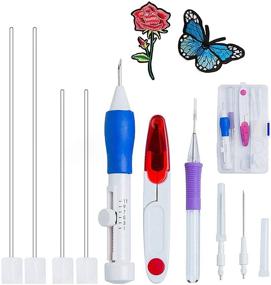 img 4 attached to 🧵 Magical Embroidery Pen Set: EUOW Punch Needle Craft Tool