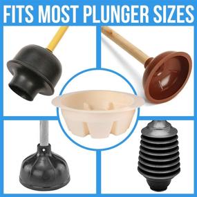 img 1 attached to 🚽 Universal Toilet Plunger Holder Drip Tray Caddy Pack of 3 - Efficiently Organize and Dry All Plungers, Ideal for Kitchens and Bathrooms