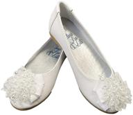 swea pea & lilli girls flats: elegant pearl bow shoes for kids logo