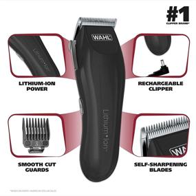 img 3 attached to Беспроводной набор Wahl Clipper Lithium-Ion для стрижки волос - идеальное решение для ухода с 12 насадками для волос, бороды и тела - модель 79608