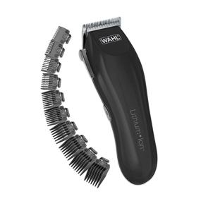 img 4 attached to Беспроводной набор Wahl Clipper Lithium-Ion для стрижки волос - идеальное решение для ухода с 12 насадками для волос, бороды и тела - модель 79608