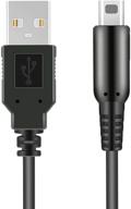 🔌 black usb charger cable for nintendo 3ds xl, new 3ds, 2ds xl, dsi, and more - power charging lead логотип