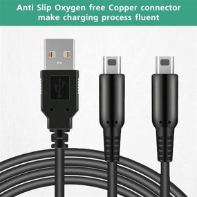 img 1 attached to 🔌 Black USB Charger Cable for Nintendo 3DS XL, New 3DS, 2DS XL, DSi, and more - Power Charging Lead
