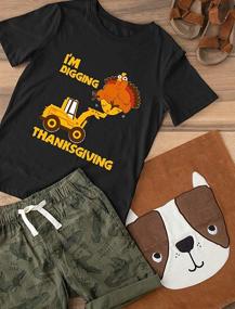 img 1 attached to 🚜 TeeStars Thanksgiving Tractor: Adorable Toddler Boys' Clothing for Digging Celebrations!