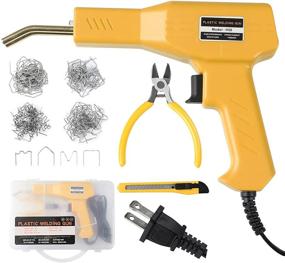 img 4 attached to ATOLS Plastic Welding Machine Car Bumper Repair Kit with 50W Hot Stapler, Complete Hot Staple Gun Car Bumper Crack Repair Kit including Plier, Flat/Outside Corner/Inside Corner/Wave Staples