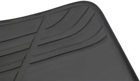 img 2 attached to 🚗 Custom Fit San Auto Car Floor Mat for BMW 3/4 Series F30 F31 F32 F33 F36 2012-2018 - Full Black Rubber Auto Floor Liners Set | All Weather Heavy Duty Odorless