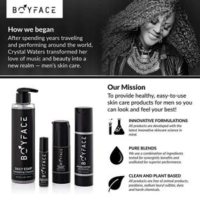 img 1 attached to 🧔 Boyface Daily Exfoliating Cleanser for Men - Foaming Facial Scrub, Sulfate-Free & Paraben-Free - 6 oz. Bottle