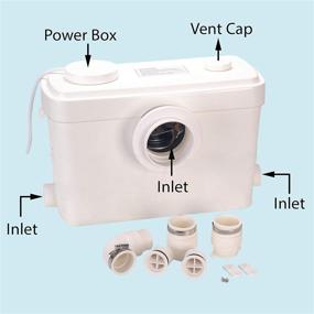 img 3 attached to 💩 Trupow 600W 110V Macerator Sewage Pump for Marine Toilets, Bathrooms, Laundry, and Waste Water Disposal