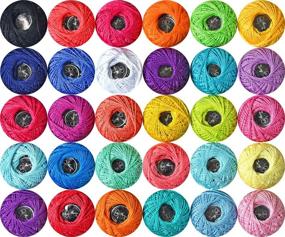 img 4 attached to 🔮 Pack of 30 Size 5 Crochet Thread Pearl Balls: 2-ply Cotton Yarn for Hardanger, Cross Stitch, Needlepoint & Hand Embroidery