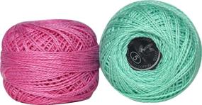 img 2 attached to 🔮 Pack of 30 Size 5 Crochet Thread Pearl Balls: 2-ply Cotton Yarn for Hardanger, Cross Stitch, Needlepoint & Hand Embroidery