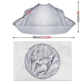 img 3 attached to 🔪 Home DIY Haircut Cloak with Foldable Self-Adhesive Fasteners: Ideal for Hairdressers, Salons, and Stylists