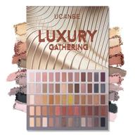 🎨 ucanbe 60 color naked eyeshadow palette for smokey eye shadows - warm neutral nudes makeup pallet with natural matte, glitter, and shimmer finish - halloween cosmetic gift set logo