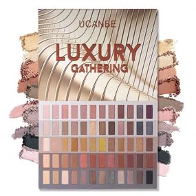 img 4 attached to 🎨 UCANBE 60 Color Naked Eyeshadow Palette for Smokey Eye Shadows - Warm Neutral Nudes Makeup Pallet with Natural Matte, Glitter, and Shimmer Finish - Halloween Cosmetic Gift Set