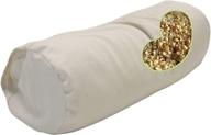 🌾 bean products wheatdreamz neck roll organic millet pillow - 4" x 12" - organic cotton case - made in usa logo