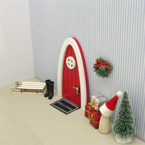img 1 attached to 🎄 Christmas Holly Elf Door - Fun Wall Attachment for Kids