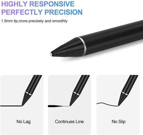 img 1 attached to maylofi Active Stylus Pens for Touch Screens - Rechargeable Digital Stylish Pen Pencil for iPhone/iPad Pro/Mini/Air/Android and More (Black)
