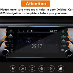 img 3 attached to 📱 Moonlinks Tempered Glass Screen Protector for Honda Accord 2018-2022, 8-Inch High Definition 9H Hardness Screen Protector (Not Compatible with 7-Inch Models)