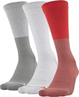 🧦 phenom solid crew socks for men by under armour - pack of 3 логотип