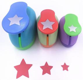 img 3 attached to TECH-P Creative Life: Star Shape Craft Punch Set for Scrapbooking and Paper Crafts