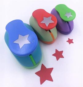 img 1 attached to TECH-P Creative Life: Star Shape Craft Punch Set for Scrapbooking and Paper Crafts