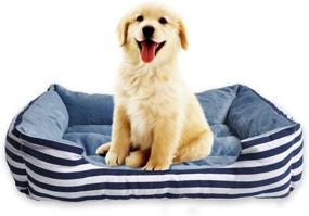 img 4 attached to 🐾 Premium Oversized Pet Bed, 24x34 inches, for Long-lasting Comfort and Style. by Happycare Textiles