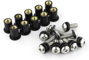 img 2 attached to Xitomer 10 Sets M516 Alloy Windscreen Bolts Wellnut Bolt Kit