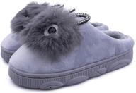 👟 cozy and stylish: toddler slippers comfort slipper kts04 grey 14 boys' shoes logo