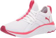 👟 softride sophia peony pink girls' running shoes by puma logo