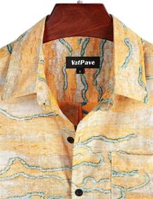 img 2 attached to VATPAVE Pocket Hawaiian Shirts Casual Men's Clothing for Shirts