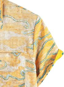 img 1 attached to VATPAVE Pocket Hawaiian Shirts Casual Men's Clothing for Shirts