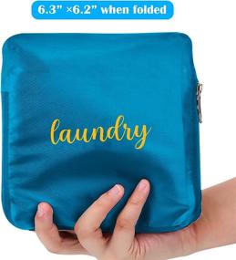 img 2 attached to 2-Piece Travel Laundry Bag Set - Small Dirty Clothes Bags for Traveling - Lightweight and Expandable Laundry Bag - Suitcase-friendly with Zipper and Drawstring Closure - Nylon Material (Available in Blue, Gray, and Classical Pattern)