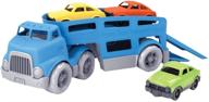 blue green toys carrier vehicle: eco-friendly and fun! logo