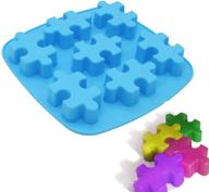 🧩 x-haibei puzzles shape chocolate jello wax tart crayon silicone soap making mold supplies - 1oz per cell logo
