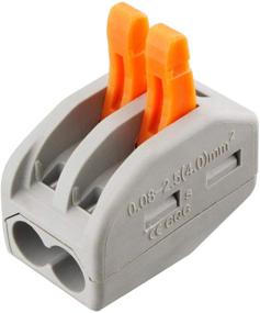 img 3 attached to ✨ Lever Connectors: 50 Pcs UL Certified 2 Conductor Compact Wire Terminals, Fast Connection 28-12 AWG - Multiple Types