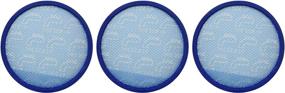 img 1 attached to 🔵 Hoover 304087001 WindTunnel Max Mult-Cyclonic Bagless Upright Washable Primary Blue Sponge Filter - Genuine and Durable Hoover Filter (Pack of 3)