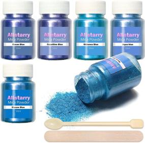 img 4 attached to Allstarry Mica Powder Pigment - 🎨 Vibrant 5 Colors for Stunning Crafts and Cosmetics!
