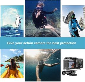 img 1 attached to 📷 Meknic Waterproof Housing Case for DJI Osmo Action Camera - 200ft Underwater Photography Protective Diving Case with Floaty Shell Case, Anti-Fog Inserts, and Accessories