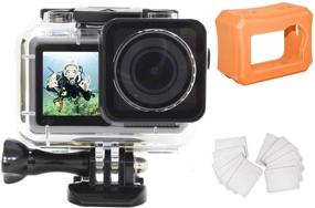 img 4 attached to 📷 Meknic Waterproof Housing Case for DJI Osmo Action Camera - 200ft Underwater Photography Protective Diving Case with Floaty Shell Case, Anti-Fog Inserts, and Accessories