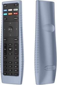 img 4 attached to Fintie Remote Case for Vizio XRT136 Smart TV Remote, CaseBot Cloudy Blue Silicone Cover for Vizio XRT136 LCD LED TV Remote Controller - Lightweight, Anti-Slip, Shockproof