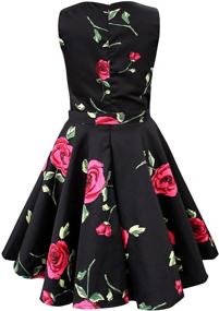 img 3 attached to Vintage Audrey BlackButterfly 🦋 Kids Infinity 50's Girls Dress