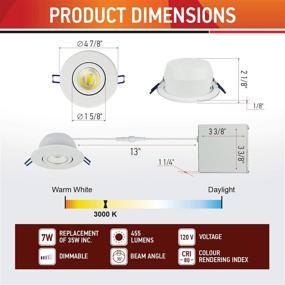 img 1 attached to OSTWIN Recessed Junction Dimmable Directional