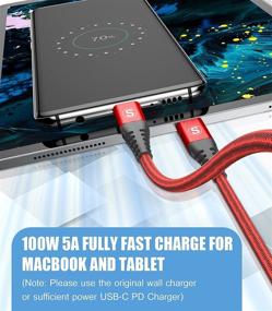 img 1 attached to Safeguard Braided Charger for MacBook - Efficient Charging Solution