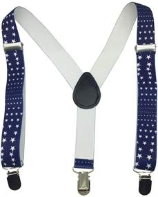img 4 attached to 👦 Adjustable Elastic Suspenders for Girls and Boys - Essential Children's Accessories