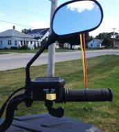 atv rearview mirror: perfect fit for enhanced visibility logo