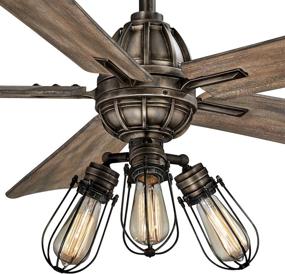 img 3 attached to 🌬️ Minka-Aire F852L-HBZ Alva 56" Ceiling Fan - Integrated LED Light & DC Motor - Heirloom Bronze Finish