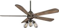 🌬️ minka-aire f852l-hbz alva 56" ceiling fan - integrated led light & dc motor - heirloom bronze finish логотип