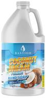 🥥 antibacterial coconut dream foaming hand soap - bulk refill jug with non-toxic and usa-made formula (coconut, 1/2 gallon) logo