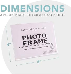 img 3 attached to Clear Acrylic Photo Frame Magnet Set - 6x4 Picture Frame Sleeves for Refrigerator (10 Pack)